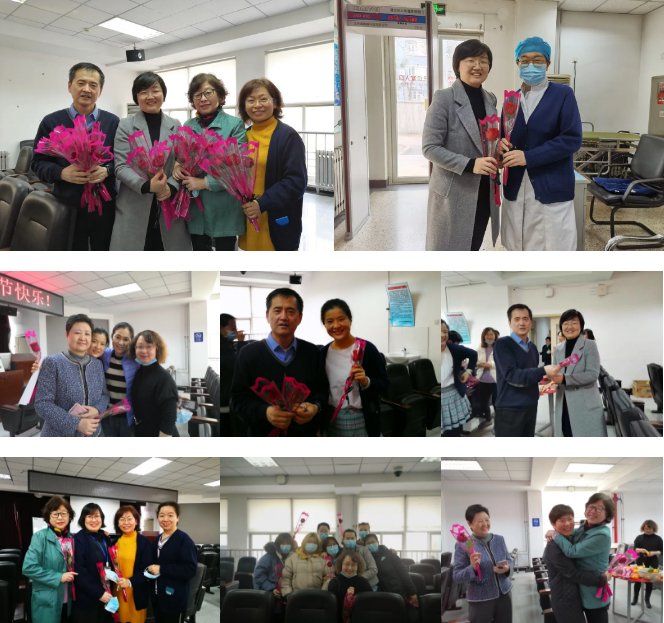 张新华院长代表男同胞们献上节日祝福